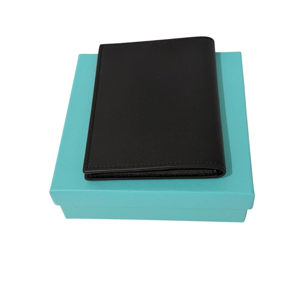 Tiffany & Co. Black Leather Passport Cover